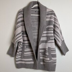 Barefoot dreams cozychic thick comfy dolman sleeves geometric cardigan sweater s